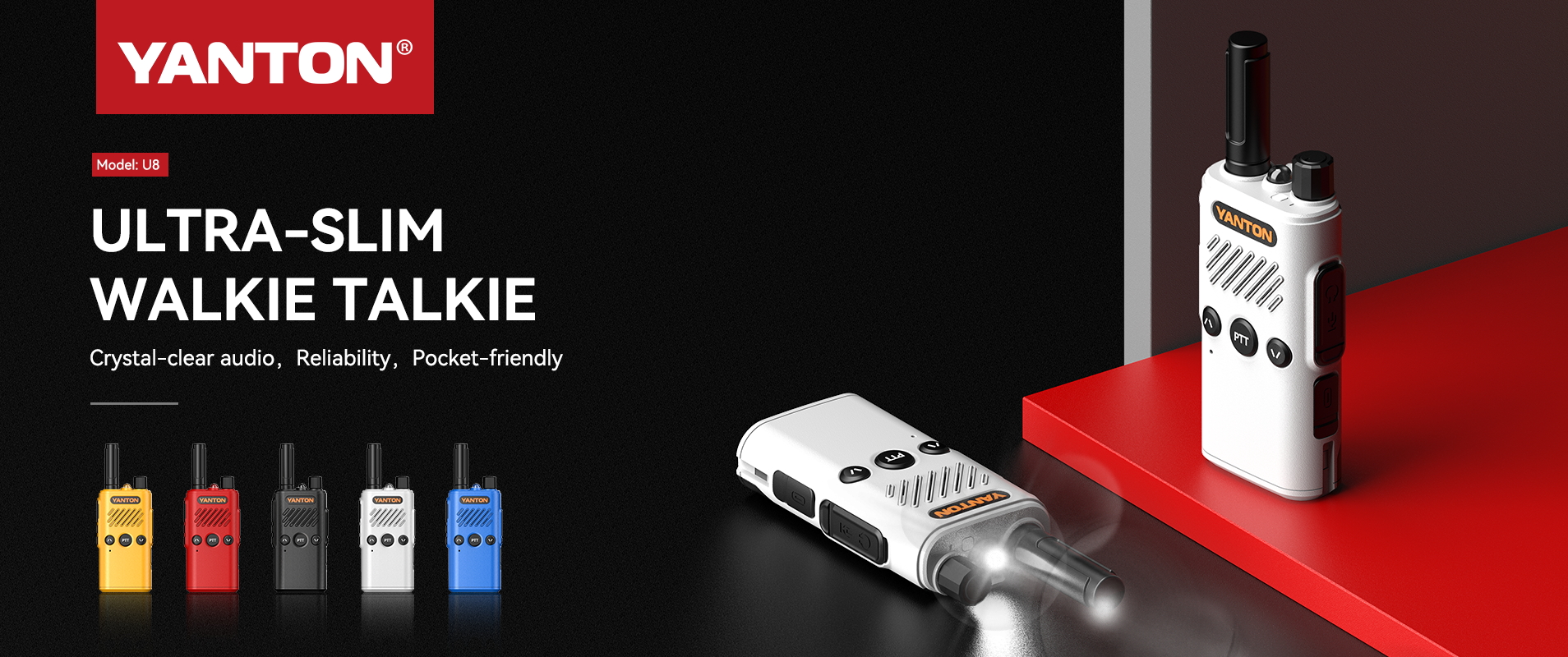 3W Walkie Talkie UHF Portable Radio