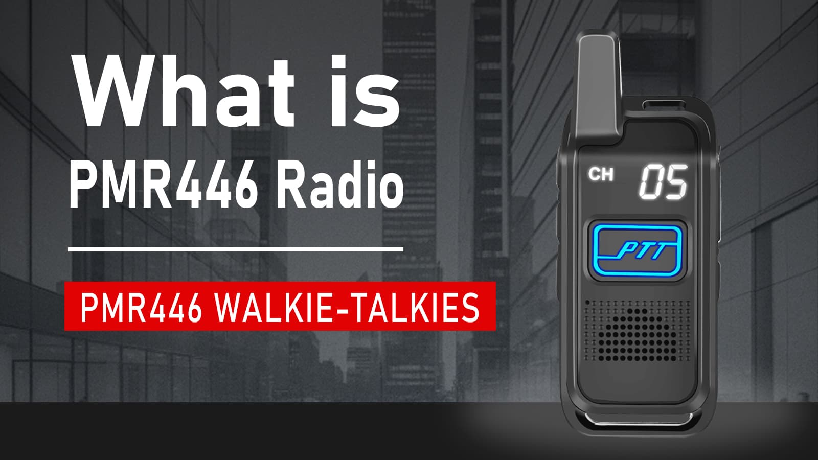 O que é o rádio PMR446?