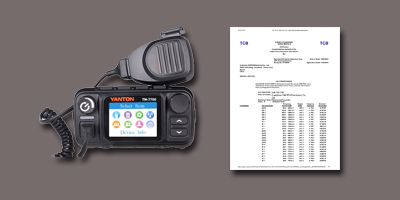 rádio móvel yanton tm-7700 poc obteve certificado fcc