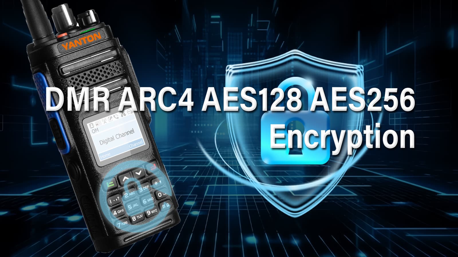 Criptografia DMR ARC4 AES128 AES256
